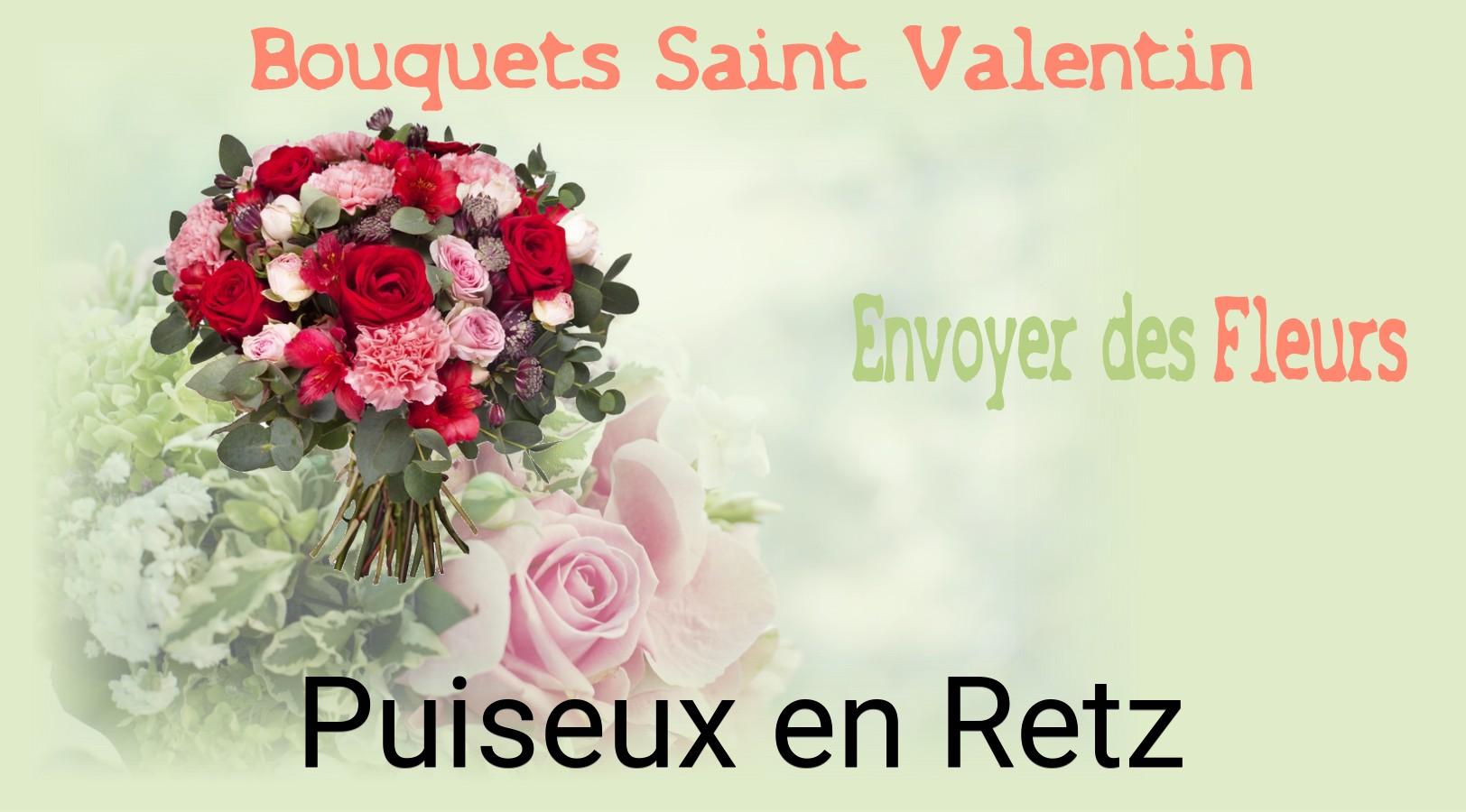 Roses de Saint-Valentin livrées à Puiseux-en-Retz